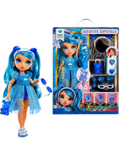 121374-EUC Rainbow High Creative Crystals Fashion Doll- Skyler
