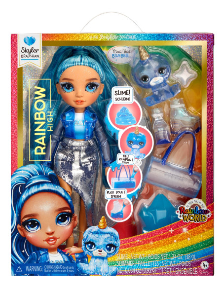120216-EU Classic Rainbow Fashion Doll- Skyler (blue)