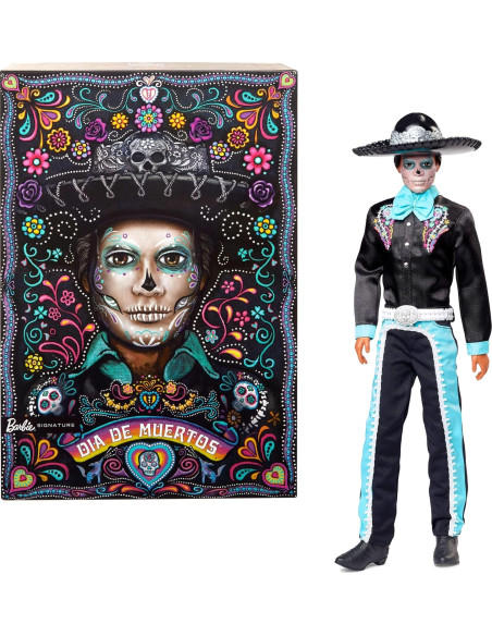 Barbie Ken dia de los muertos HRM73