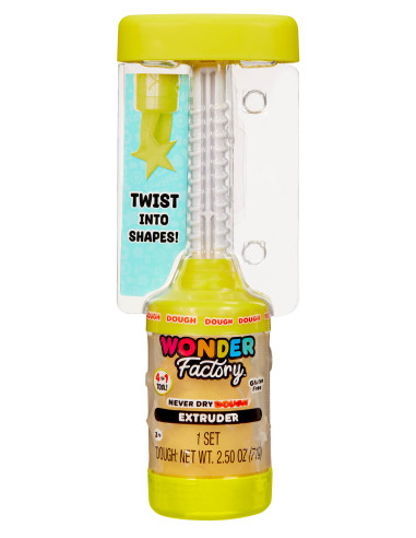 Wonder Factory Never Dry Dough Extruder – Yellow 532279