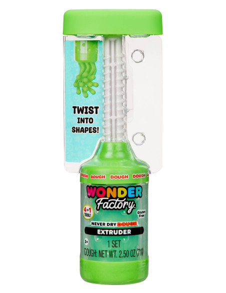 Wonder Factory Never Dry Dough Extruder – Green 532248