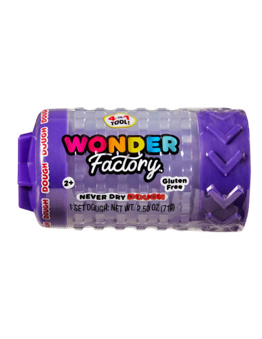Wonder Factory Never Dry Dough Singles  - Purple 595038