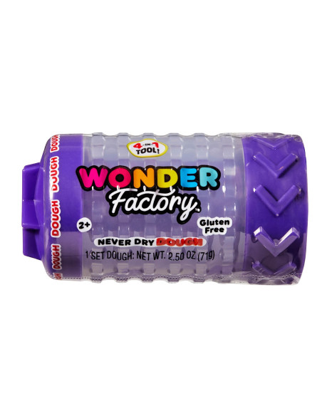 Wonder Factory Never Dry Dough Singles  - Purple 595038