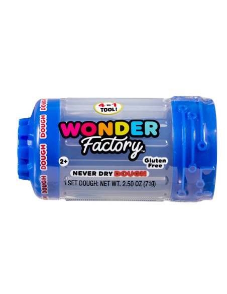 Wonder Factory Never Dry Dough Singles  - Blue 595014