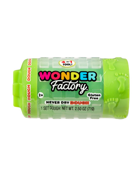 Wonder Factory Never Dry Dough Singles – Green 594987