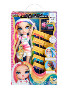 Rainbow High Hair Chalk & Style Doll- Amaya (Rainbow) 526780-EUC
