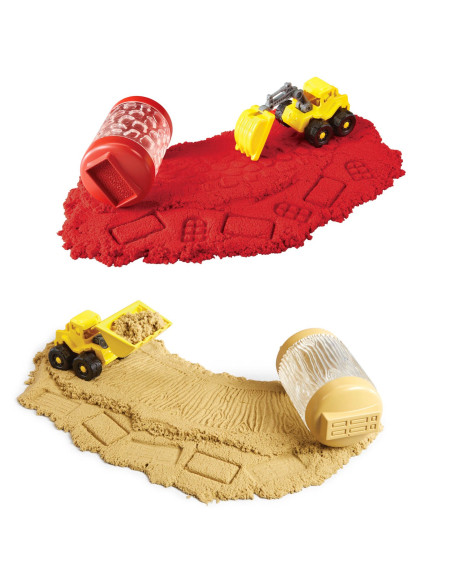 Wonder Factory Never Dry Sand Construction Trucks Asst in PDQ 595168-EUC
