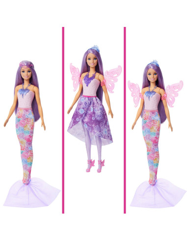 Barbie Doll Fairy and Mermaid Playset JCP74