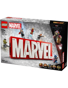 LEGO Super Heroes Marvel Logo & Minifigures 76313 2