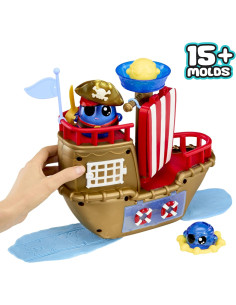 123088-EUC DohKins Pirate Ship Playset 2