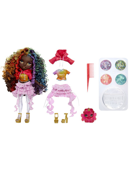 122432-EU Rainbow High Rainbow Shimmers with Slime Fashion Doll Iris (rainbow)
