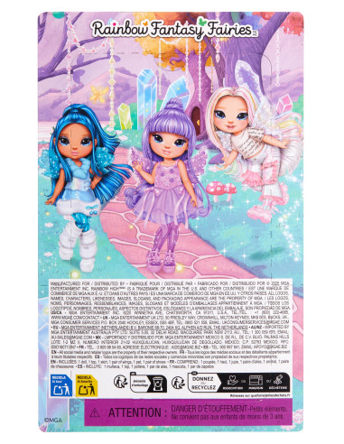 543428-EUC Rainbow High Littles Rainbow Fantasy Fairies Doll- Sapphire (blue)