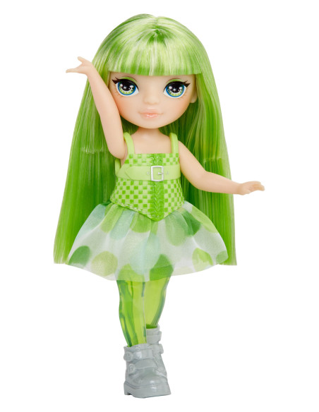 543404-EUC Rainbow High Littles Rainbow Fantasy Fairies Doll- Emerald (Green)