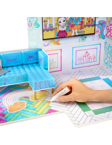 543077-EUC Rainbow High Color & Play House