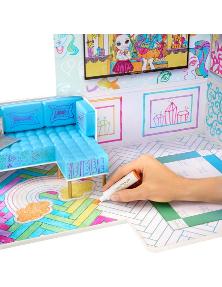 543077-EUC Rainbow High Color & Play House