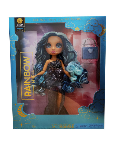 Rainbow High Holiday Skyler Bradshaw Fantastic Fashion 429937-EUC