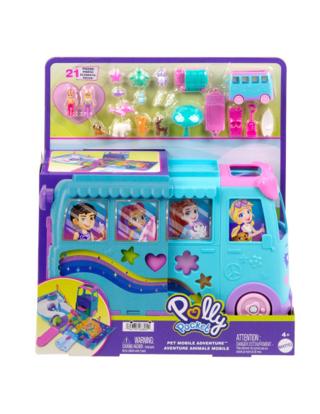 Polly Pocket Pet Mobile Adventure Playset JCC22