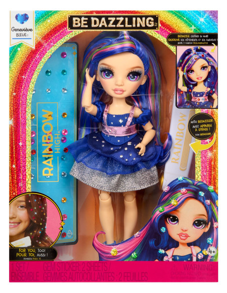 Rainbow High Be Dazzling-Genevieve Bleu 597810-EUC