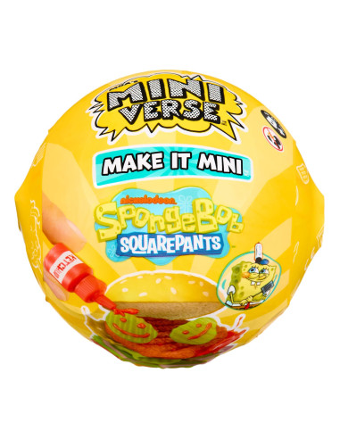 MGAs Miniverse-Mini Spongebob PDQ 599296-EUC