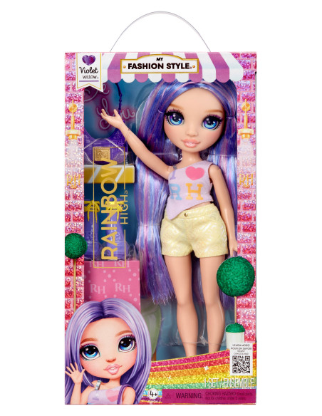 Rainbow High Entry Fashion Doll Violet 547563-EUC
