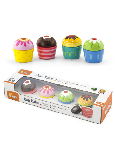 Viga Mediniai sausainiai Cupcakes 4 vnt