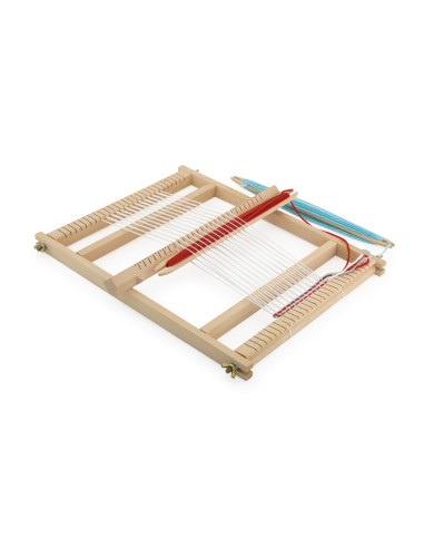 VIGA medinių audimo staklių dirbtuvių Montessori audimo rinkinys