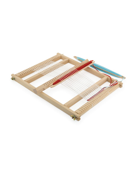 VIGA medinių audimo staklių dirbtuvių Montessori audimo rinkinys