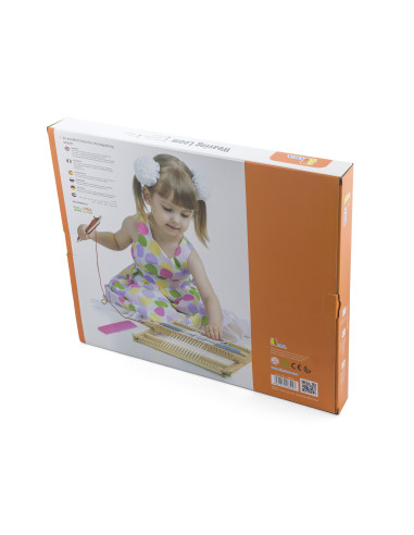 VIGA medinių audimo staklių dirbtuvių Montessori audimo rinkinys