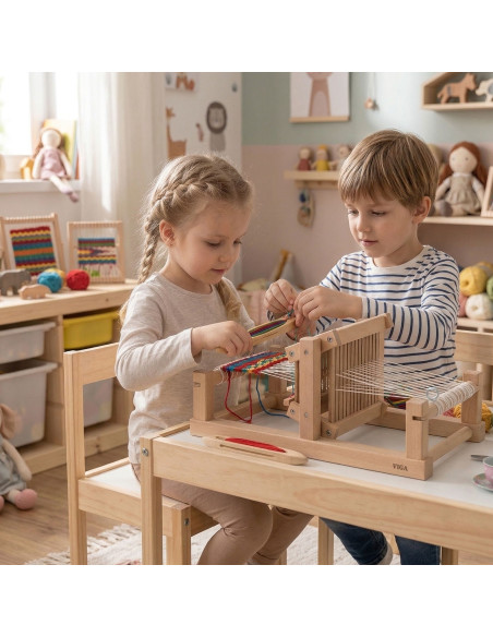 VIGA audimo staklės Medinės audimo dirbtuvės FSC sertifikatas