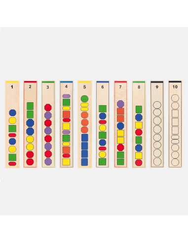 VIGA Wooden Educational Game Logical Beads 104 Pieces Montessori