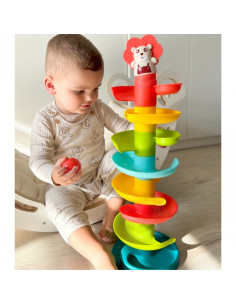 WOOPIE BABY Kulodrom Tor Kulkowy Zestaw Spirala + 6 Kulek 2