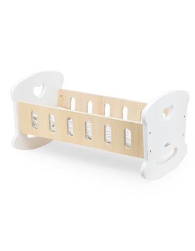 VIGA Wooden Doll Cradle with Heart