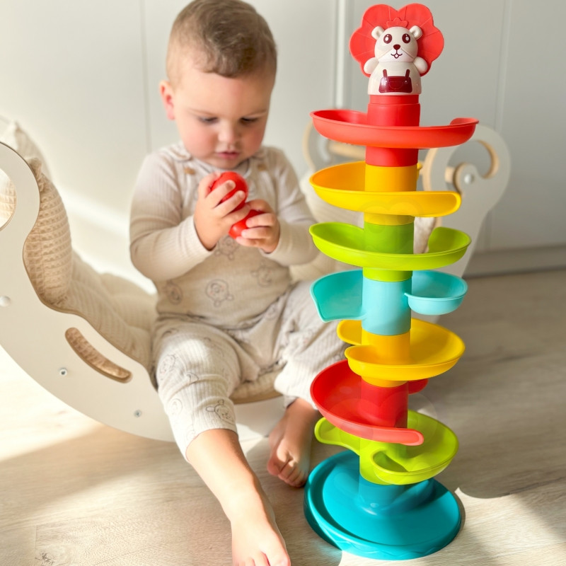 WOOPIE BABY Kulkos takelis Spiralinis rinkinys + 6 kamuoliukai
