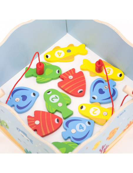 VIGA Wooden Magnetic Fishing Game – Learning and Fun in One