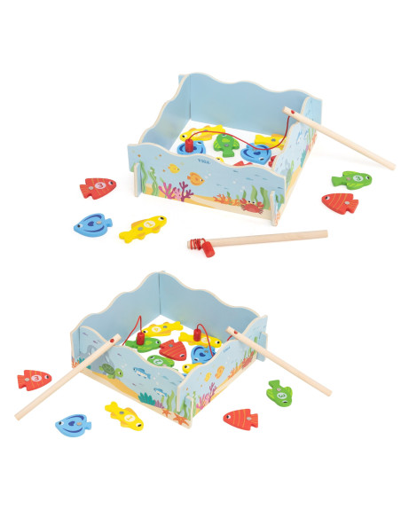 VIGA Wooden Magnetic Fishing Game – Learning and Fun in One