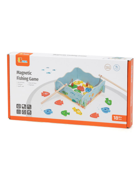 VIGA Wooden Magnetic Fishing Game – Learning and Fun in One