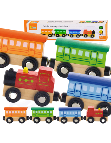 "VIGA Classic Train" traukinių priedų rinkinys