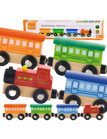"VIGA Classic Train" traukinių priedų rinkinys
