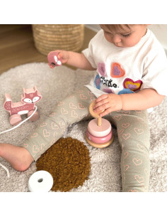 VIGA PolarB rinkinys Lapė Medinė piramidė + lapė traukimui 2