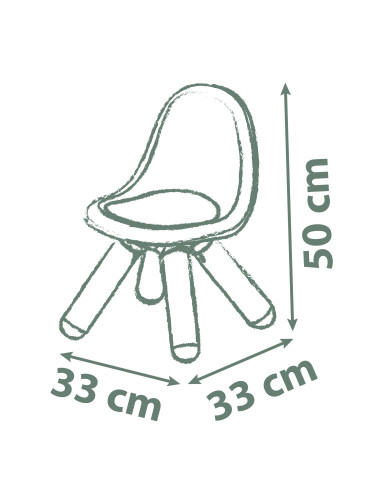 SMOBY Žalia kėdė su atlošu