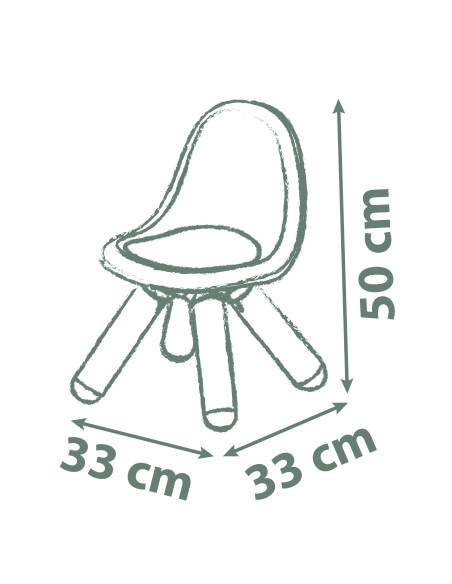 SMOBY Žalia kėdė su atlošu