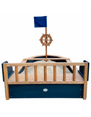AXI Wooden Sandbox Doris Pirate Ship with Storage + Cover 153 cm
