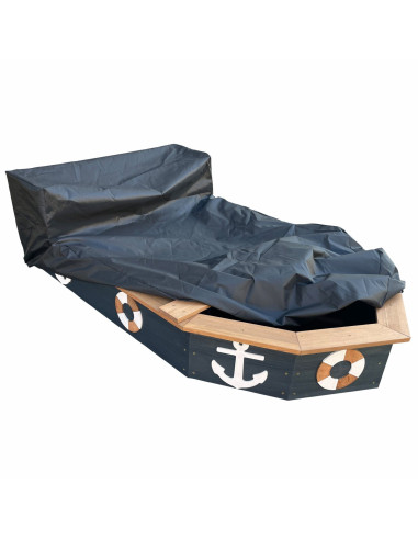 AXI Wooden Sandbox Doris Pirate Ship with Storage + Cover 153 cm
