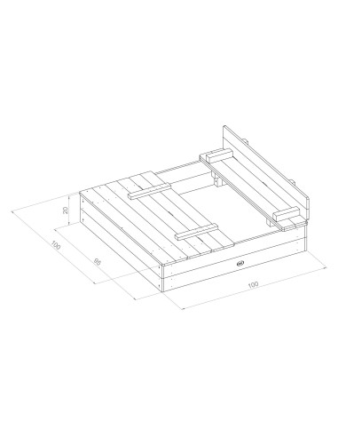 Axi Ella Sandbox 100 x 95 gray