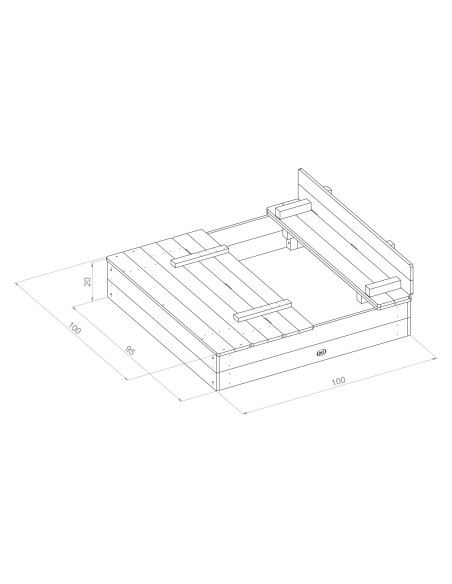 Axi Ella Sandbox 100 x 95 gray