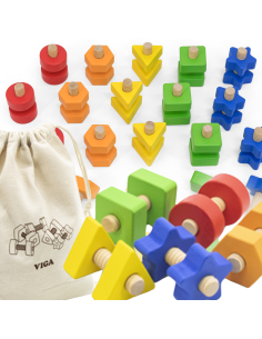 VIGA Nuts and Bolts Match and Twist Skill Toy