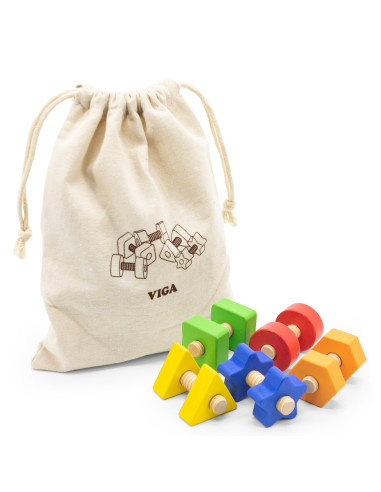 VIGA "Nuts and Bolts Match and Twist" įgūdžių žaislas