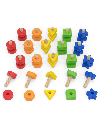 VIGA "Nuts and Bolts Match and Twist" įgūdžių žaislas