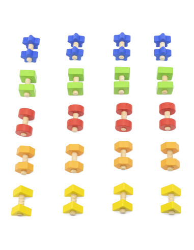 VIGA "Nuts and Bolts Match and Twist" įgūdžių žaislas