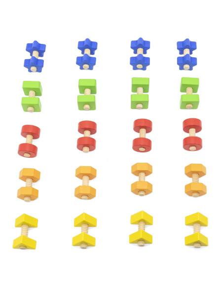 VIGA "Nuts and Bolts Match and Twist" įgūdžių žaislas